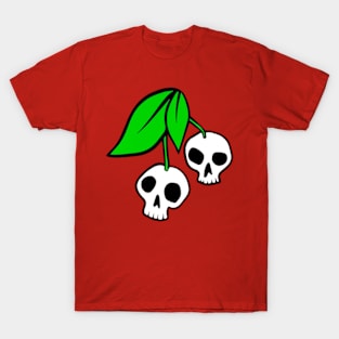 Cherry Skulls - White T-Shirt